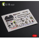 Kelik K48086 1/48 P 40n Interior 3d Decals For Academy Kit