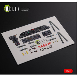 Kelik K48090 1/48 Ch 46e Interior 3d Decals For Academy Kit