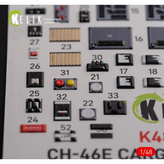 Kelik K48091 1/48 Ch 46e Cargo Compartment Interior 3d Decals For Academy Kit