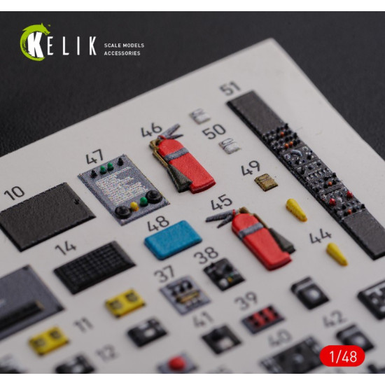 Kelik K48091 1/48 Ch 46e Cargo Compartment Interior 3d Decals For Academy Kit