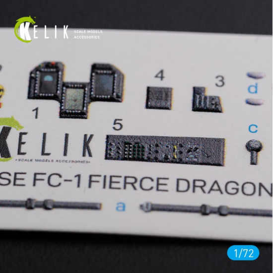 Kelik K72101 1/72 Chinese Fc 1 Fierce Dragon Interior 3d Decals For Trumpeter Kit