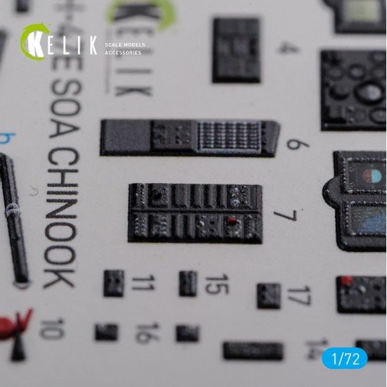 Kelik K72102 1/72 Mh 47e Interior 3d Decals For Italeri Kit