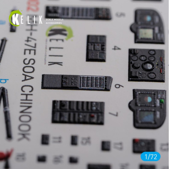 Kelik K72102 1/72 Mh 47e Interior 3d Decals For Italeri Kit