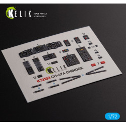 Kelik K72103 1/72 Ch 47a Interior 3d Decals For Trumpeter Kit