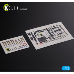 Kelik K72106 1/72 Ju88 A1 Interior 3d Decals For Revell Kit