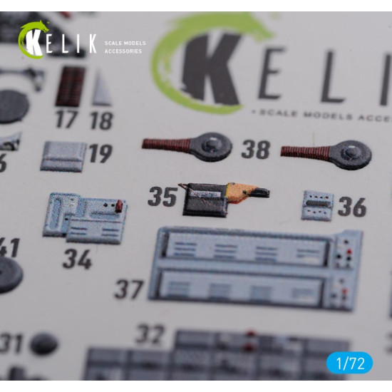 Kelik K72112 1/72 F 106a Delta Dart Interior 3d Decals For Meng Kit