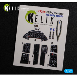 Kelik K72113 1/72 F9f 2 Panther Interior 3d Decals For Hobbyboss Kit