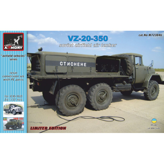 Armory M72304b 1/72 Vz-20-350 Soviet Modern Airfield Air Tanker On Zil-131 Chassis