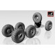 Armory Ac7257 1/72 Zil-131 Wheels W/ M-93 Tires