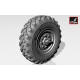 Armory Ac7257 1/72 Zil-131 Wheels W/ M-93 Tires