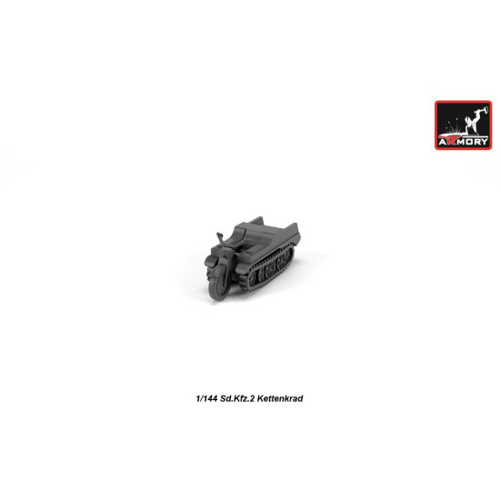 Armory M14202 1/144 Sd.kfz.2 Kettenkrad German Wwii Tracked Motorcycle / Light Artillery Prime Mover