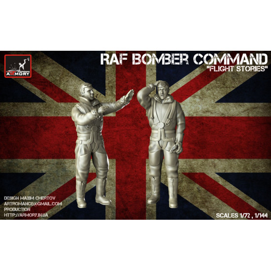 Armory F7224a 1/72 Raf Wwii Crewmen In High Altitude Outfit Flight Stories