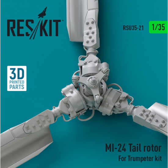 Reskit Rsu35-0021 1/35 Mi24 Tail Rotor For Trumpeter Kit 3d Printed