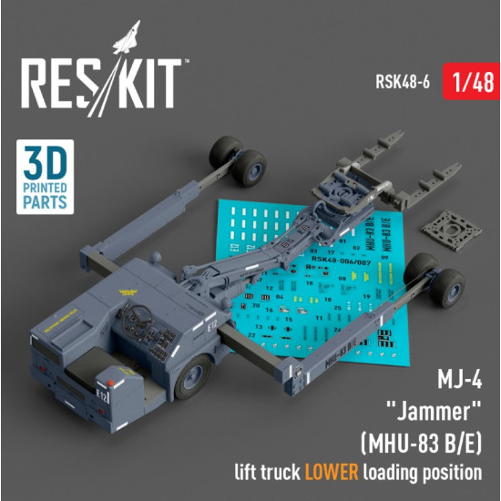 Reskit Rsk48-0006 1/48 Mj 4 Jammer Mhu83 B E Early Lift Truck Lower Loading Position 3d Printed Model Kit