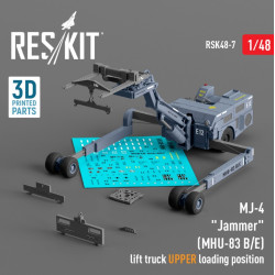 Reskit Rsk48-0007 1/48 Mj4 Jammer Mhu 83 B E Early Lift Truck Upper Loading Position 3d Printed Model Kit