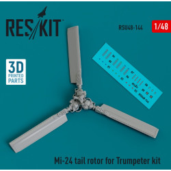 Reskit Rsu48-0144 1/48 Mi 24 Tail Rotor For Trumpeter Kit 3d Printed