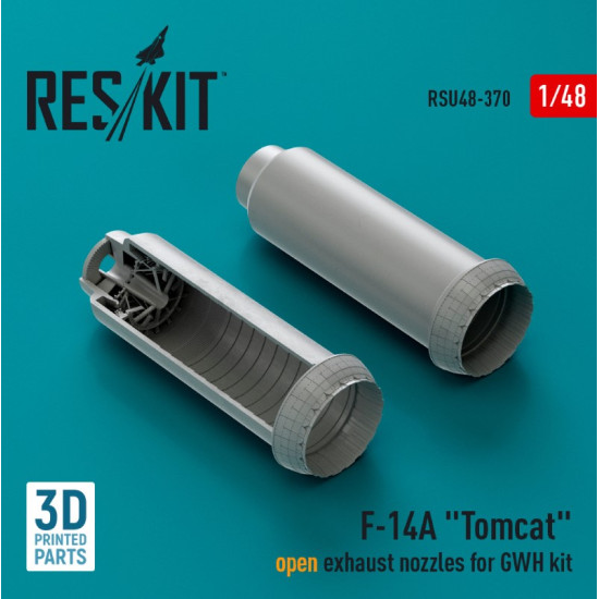 Reskit Rsu48-0370 1/48 F 14a Tomcat Open Exhaust Nozzles For Gwh Kit 3d Printed