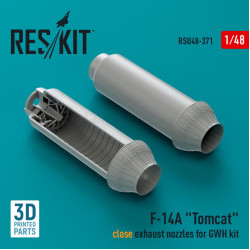 Reskit Rsu48-0371 1/48 F14a Tomcat Close Exhaust Nozzles For Gwh Kit 3d Printed