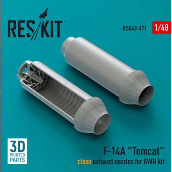 Reskit Rsu48-0371 1/48 F14a Tomcat Close Exhaust Nozzles For Gwh Kit 3d Printed