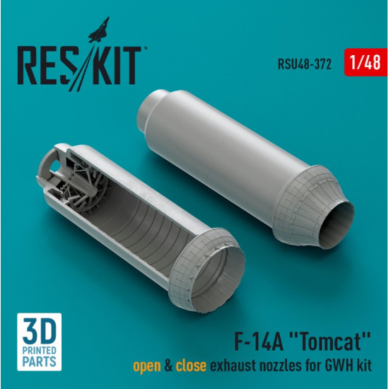 Reskit Rsu48-0372 1/48 F 14a Tomcat Open Close Exhaust Nozzles For Gwh Kit 3d Printed