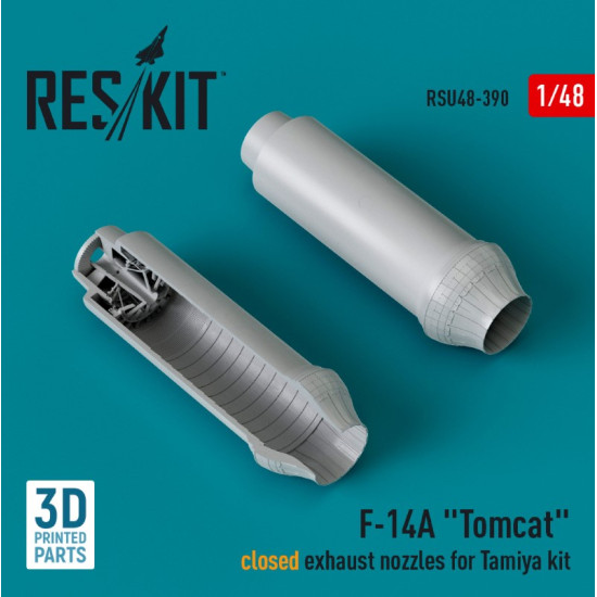 Reskit Rsu48-0390 1/48 F 14a Tomcat Closed Exhaust Nozzles For Tamiya Kit 3dprinted