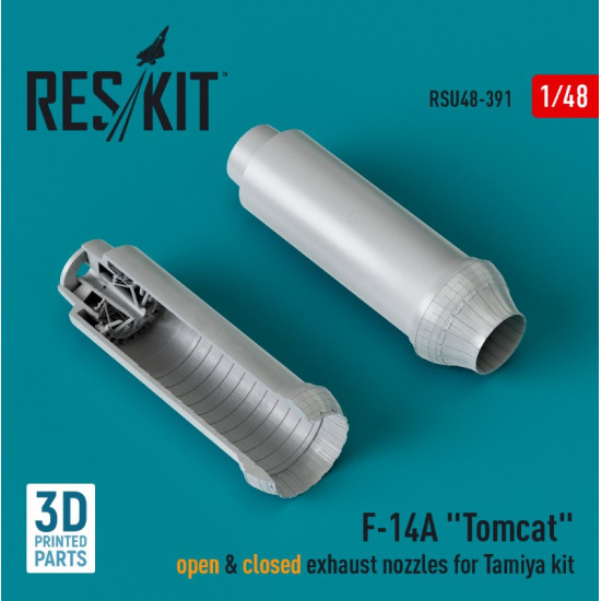 Reskit Rsu48-0391 1/48 F 14a Tomcat Open Closed Exhaust Nozzles For Tamiya Kit 3d Printed