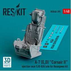 Reskit Rsu48-0395 1/48 A7 E D Corsair Ii Ejection Seat Sju-8/A Late For Hasegawa Kit 3d Printed