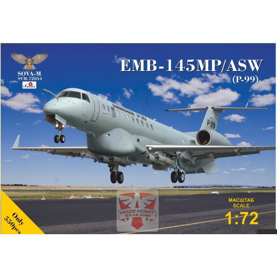 Sova Model 72054 1/72 Emb 145mp Asw P99 Maritime Patrol Plastic Model