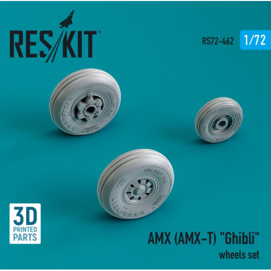 Reskit Rs72-0462 1/72 Amx Amx T Ghibli Wheels Set 3d Printed