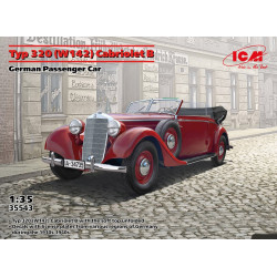 Icm 35543 1/35 Typ 320 W142 Cabriolet B German Passenger Car Plastic Model Kit