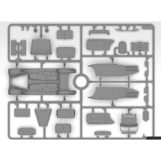 Icm 35543 1/35 Typ 320 W142 Cabriolet B German Passenger Car Plastic Model Kit