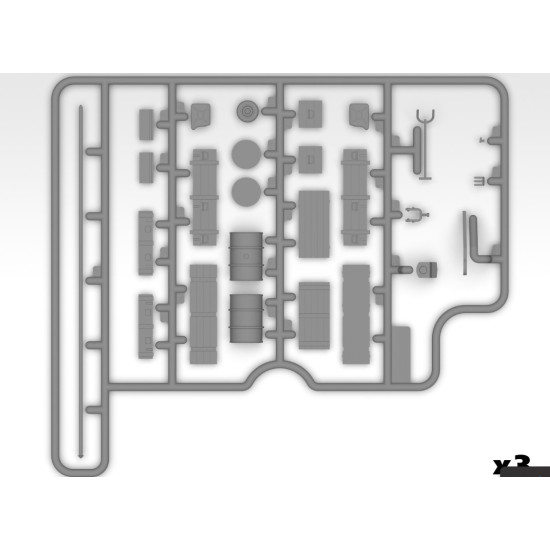 Icm 48409 1/48 Luftwaffe Airfield Equipment Plastic Model Kit