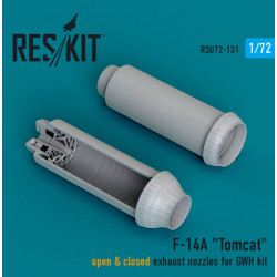 Reskit Rsu72-0131 1/72 F14a Tomcat Open Closed Exhaust Nozzles For Gwh Kit 3d Printed