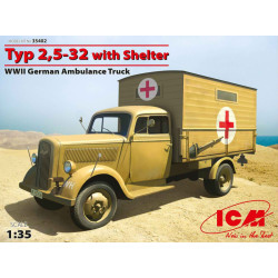 Typ 2,5-32 with shelter, WWII German ambulance 1/35 ICM 35402