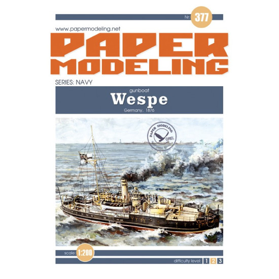 Orel 377/2 1/200 Wespe Laser Cutting Model Kit