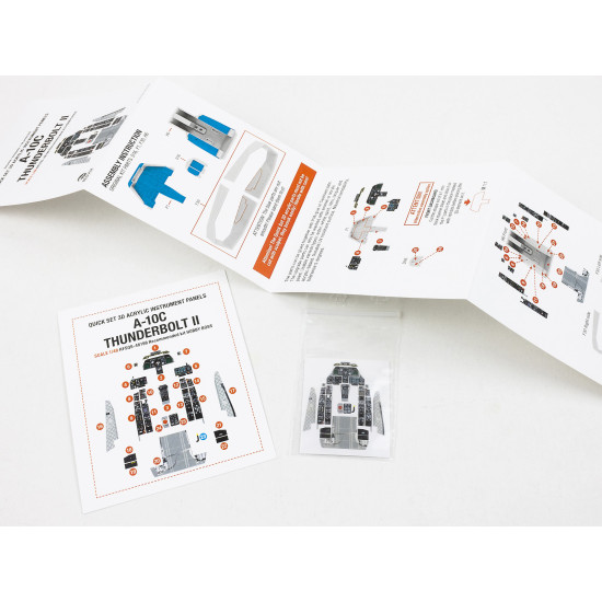 Red Fox Qs48198 1/48 A-10c Thunderbolt Ii 3d Instrument Panel For Hobby Boss