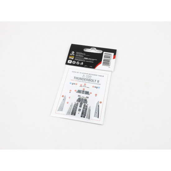 Red Fox Qs48199 1/48 A-10c Thunderbolt Ii 3d Instrument Panel For Academy/Hobby 2000