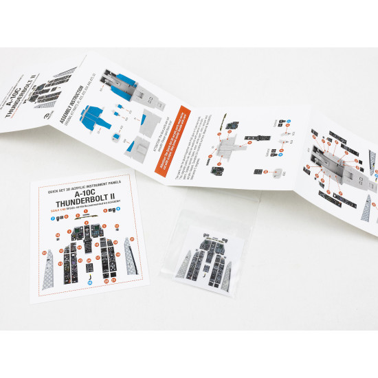 Red Fox Qs48199 1/48 A-10c Thunderbolt Ii 3d Instrument Panel For Academy/Hobby 2000
