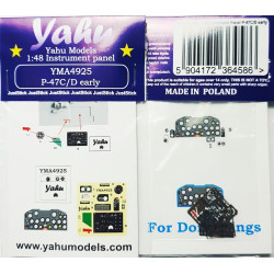 Yahu Model Yma4925 1/48 Instrument Panel For P-47c/D For Dora Wings