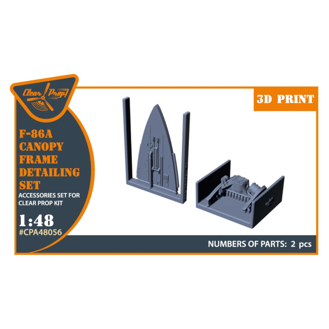 Clear Prop CPA48056 1/48 F 86A Canopy frame detailing set for CP kits