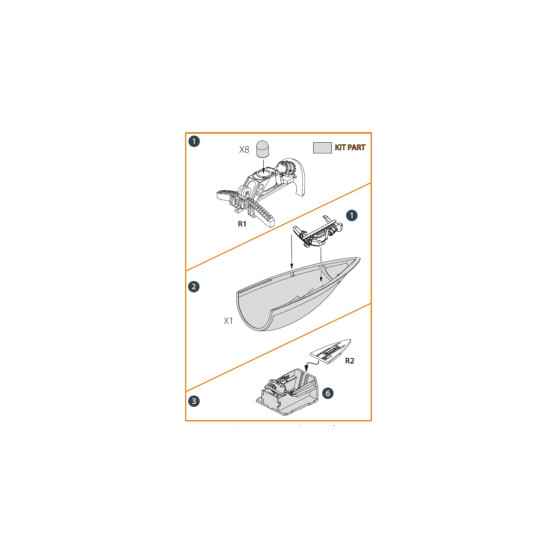 Clear Prop Cpa48056 1/48 F 86a Canopy Frame Detailing Set For Cp Kits