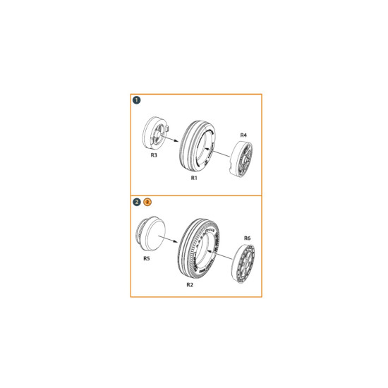 Clear Prop Cpa48069 1/48 F 86a Wheel Set Type 2 For Cp Kits