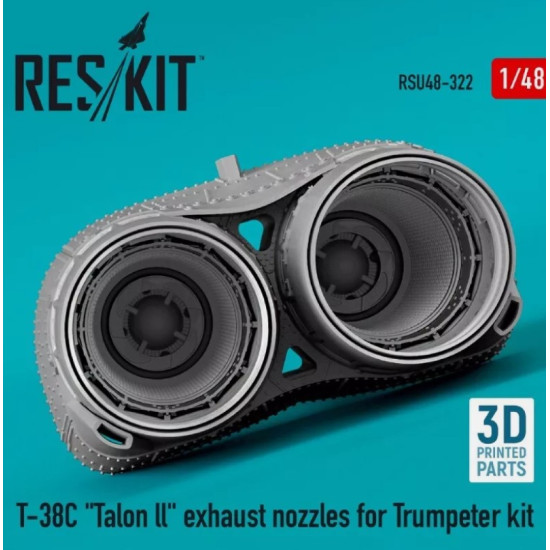 Reskit Rsu48-0322 1/48 T 38c Talon Ll Exhaust Nozzles For Trumpeter Kit