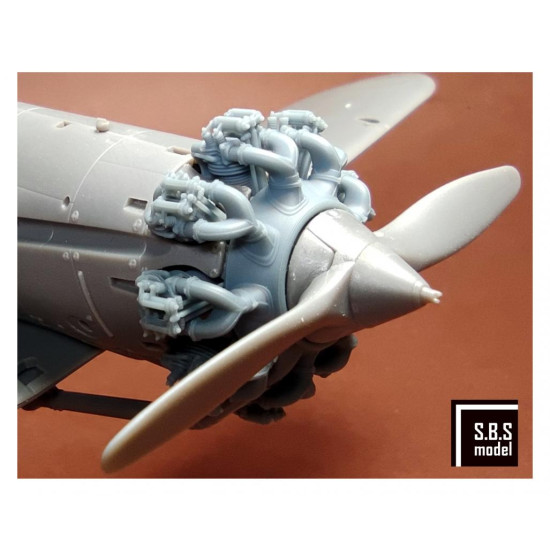 Sbs 48091 1/48 Bristol Bulldog Engine Upgrade Set Without Rocker Covers For Airfix