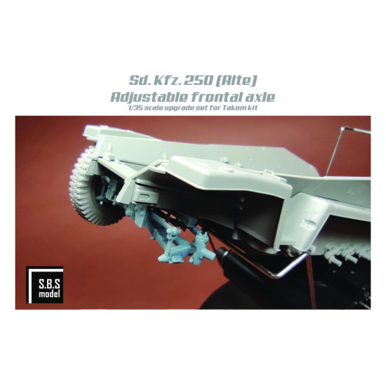 Sbs 3d039 1/35 Sd.kfz.250 Alte Adjustable Frontal Axle For Takom Kit