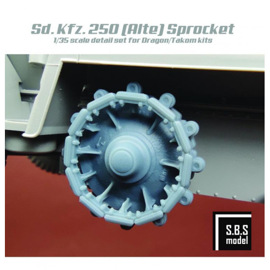 Sbs 3d040 1/35 Sd.kfz.250 Alte Sprocket For Takom/Dragon Kit