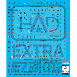 Had Models E721012 1/72 F-14 Patches And Helmet Markings Part 4 Decal Sheet