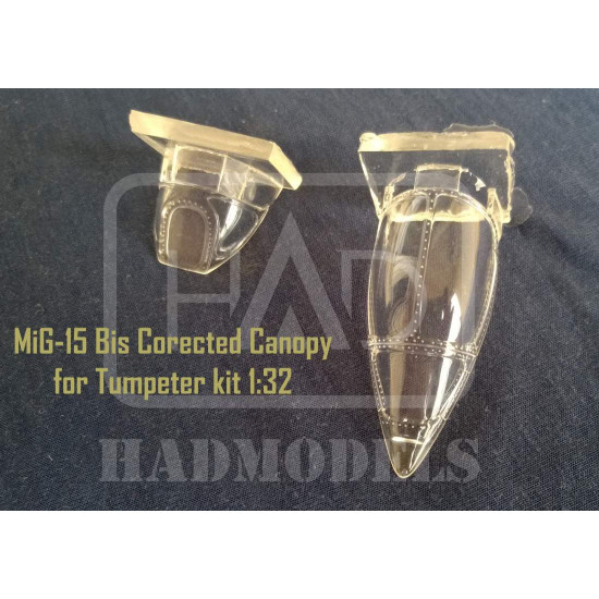 Had Models 13213 1/32 Mig-15 Bis Correct Canopy For Trumpeter Kit Resin Set