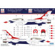 Hadmodels E481016 1/48 Decal F-16c Block 52 Thunderbirds Demonstration Team 2024