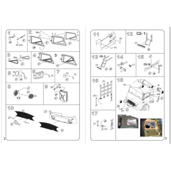 Vmodels 35085 1/35 Unimog S 404 Koffer 35085 Photo Etched Accessories Kit